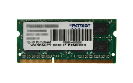 

Оперативная память Patriot SO-DIMM DDR3 8GB 1600MHz Signature Line (PSD38G16002S)