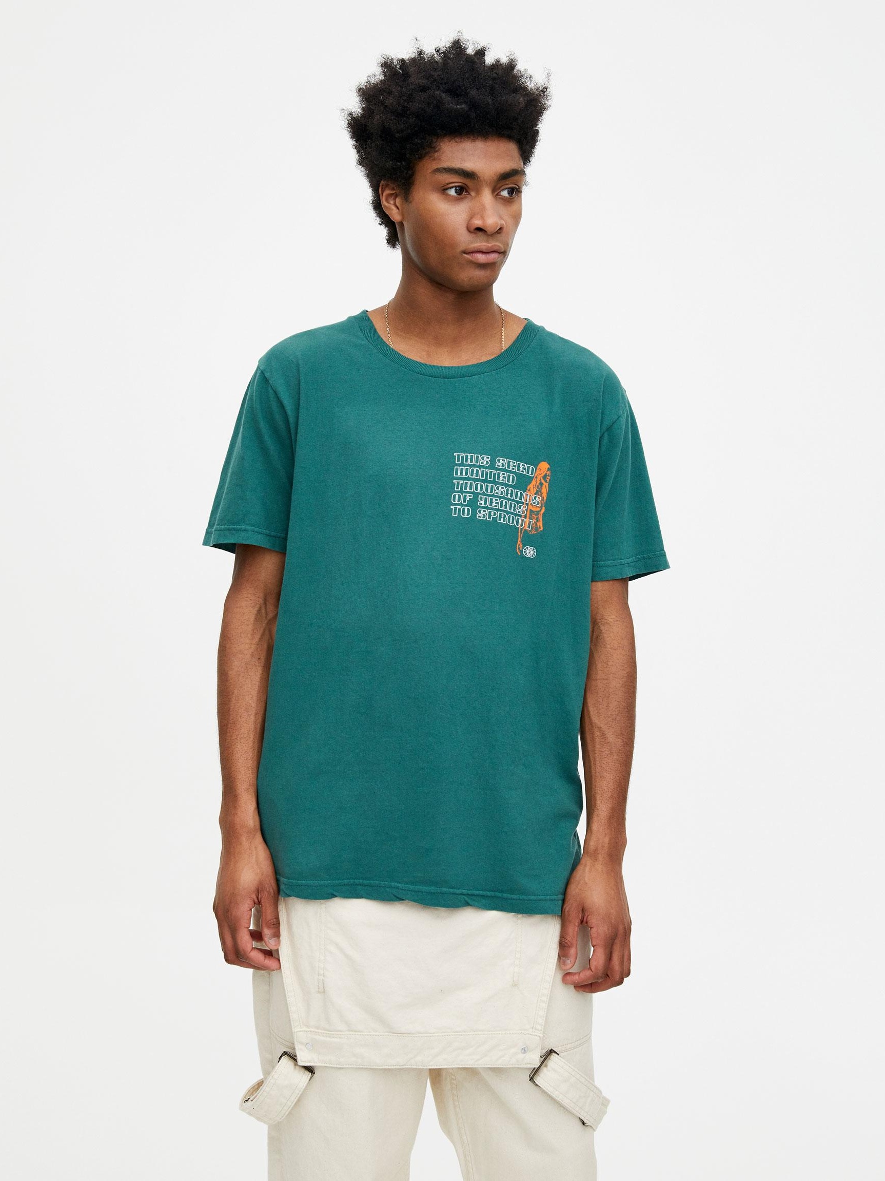 

Футболка Pull & Bear 5244/554/500-ACUW S Зеленая