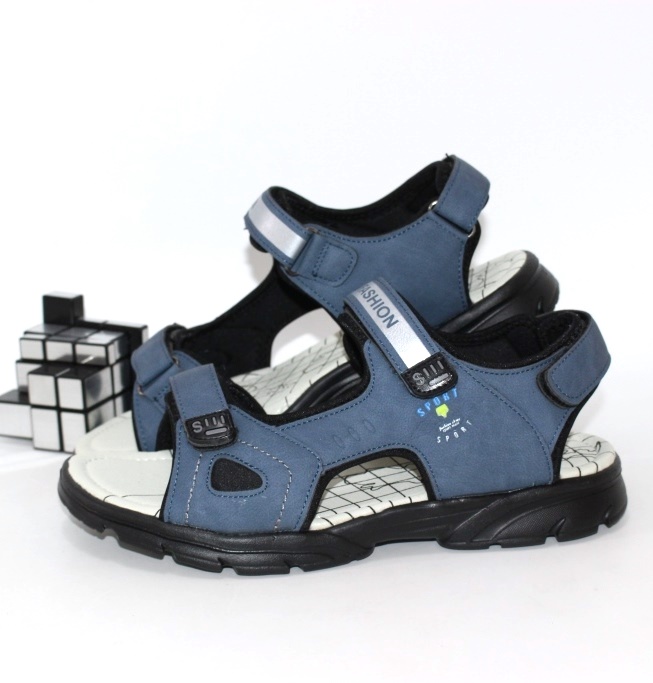 

Босоножки для мальчика Fashion 610-3 39 25.0см серый