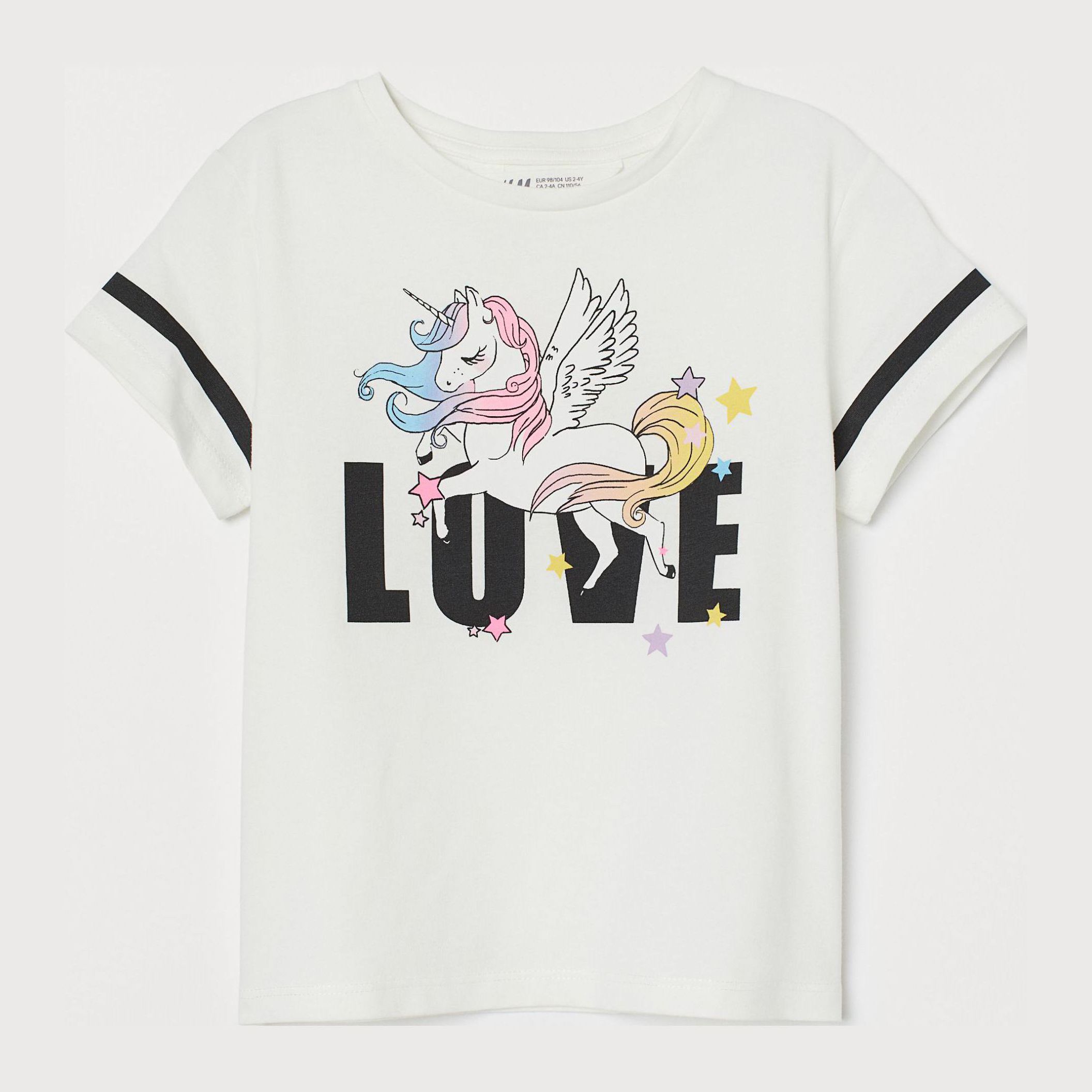 

Футболка H&M 796535 98-104 см Белая