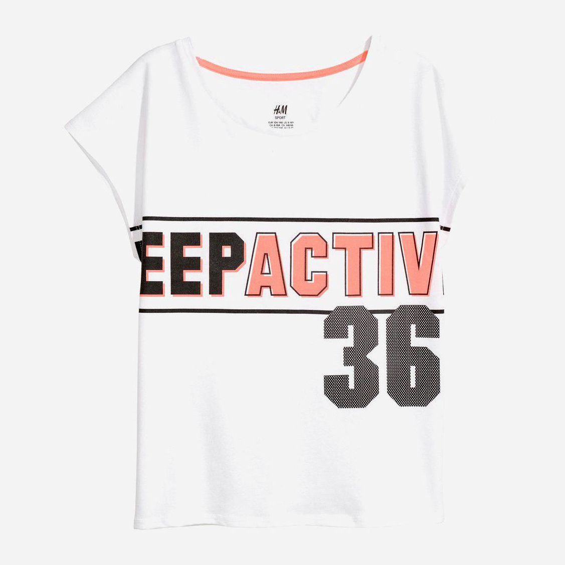 

Футболка H&M 0576107 36 98-104 см Белая