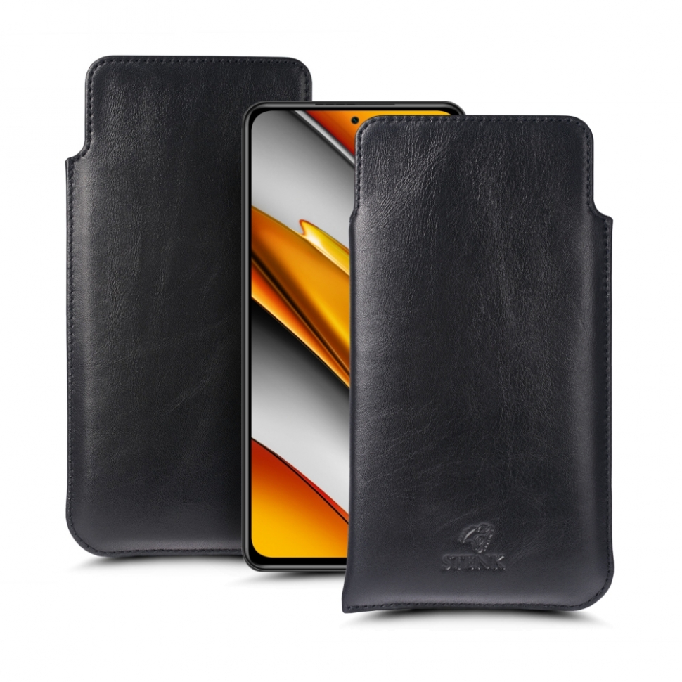 

Футляр Stenk Elegance для Xiaomi Poco F3 Чёрный