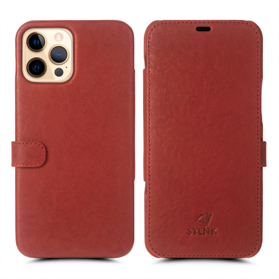 

Чехол книжка Stenk Premium для Apple iPhone 12 Pro Max Красный