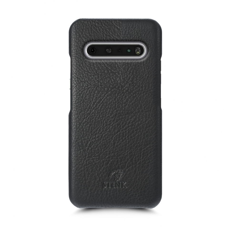 

Кожаная накладка Stenk Cover для LG V60 ThinQ Чёрная