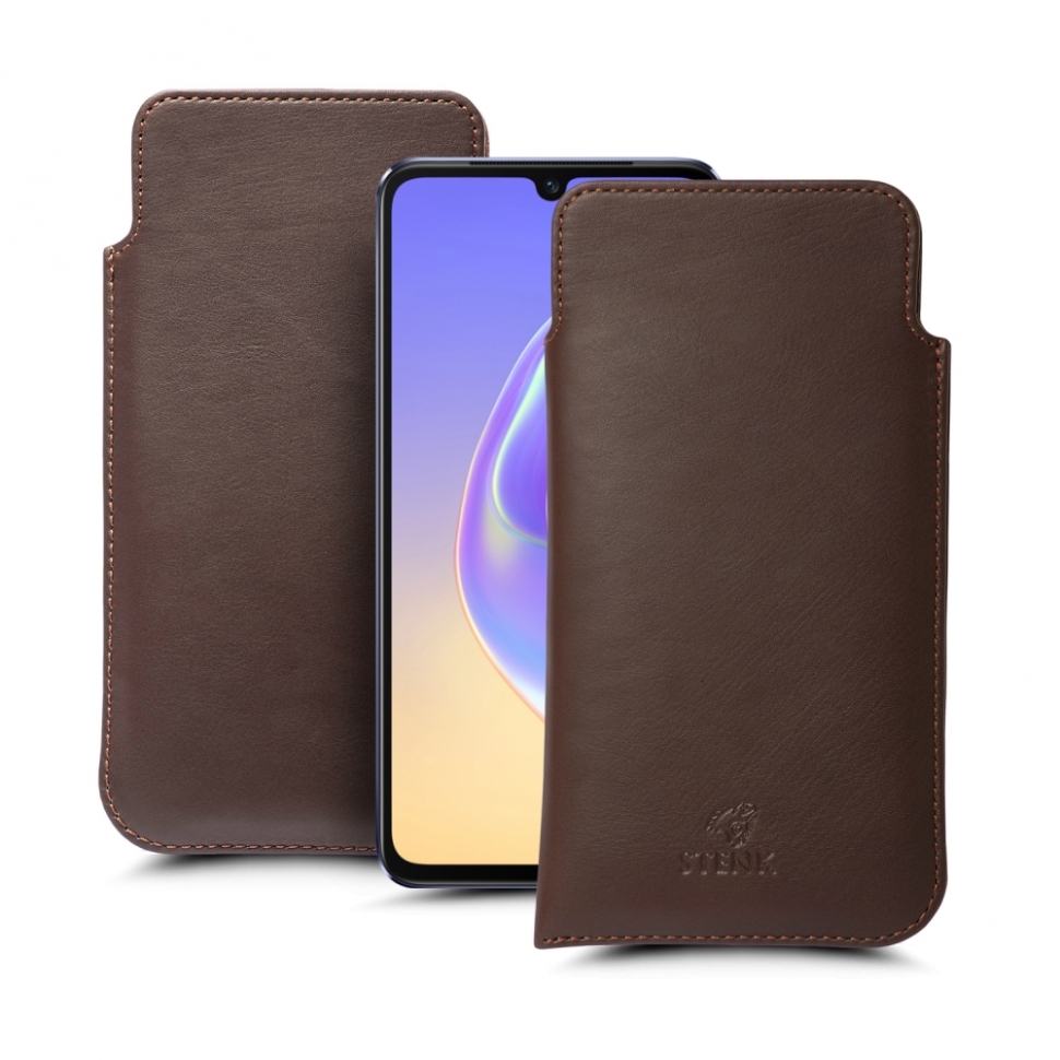 

Футляр Stenk Elegance для Vivo V21 Коричневый