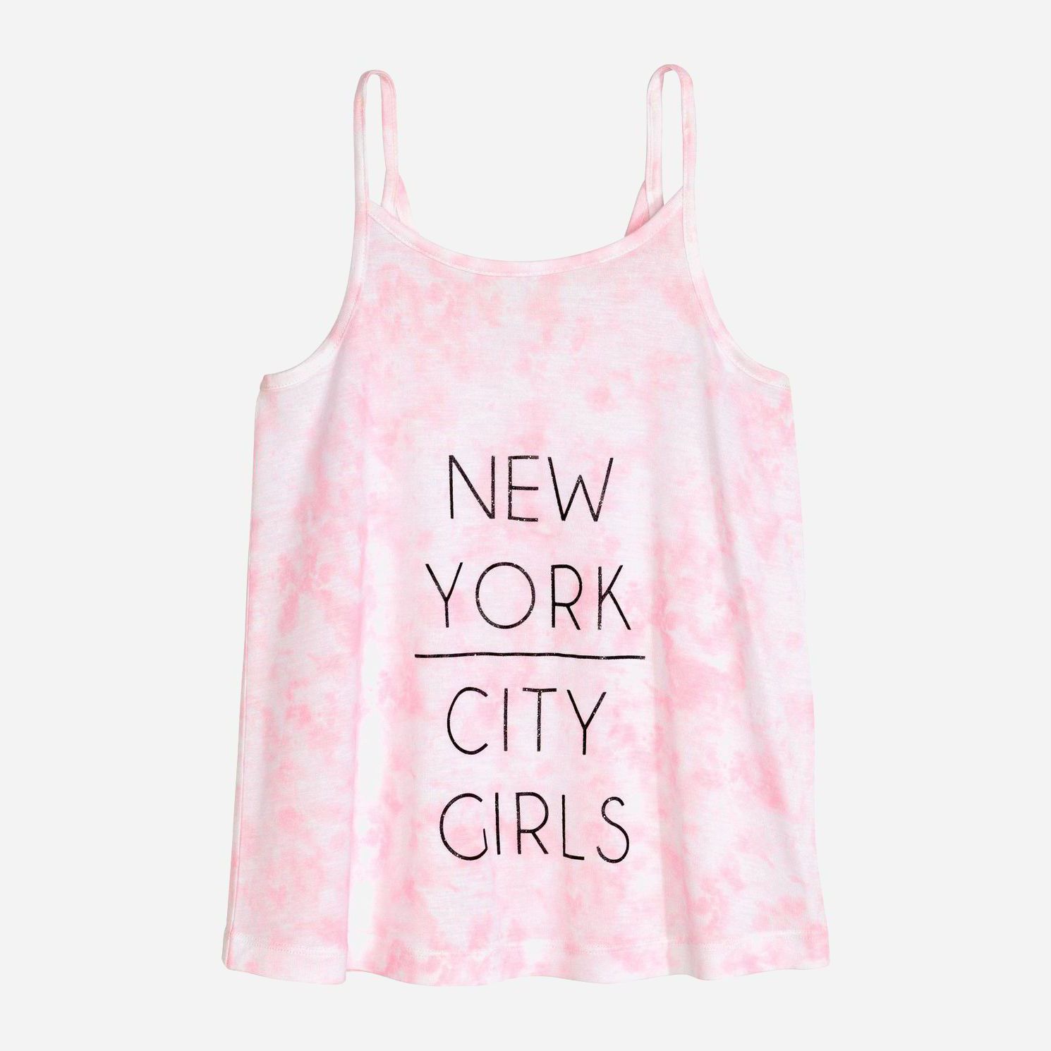 

Майка H&M 0387455 new york 134-140 см Розовая