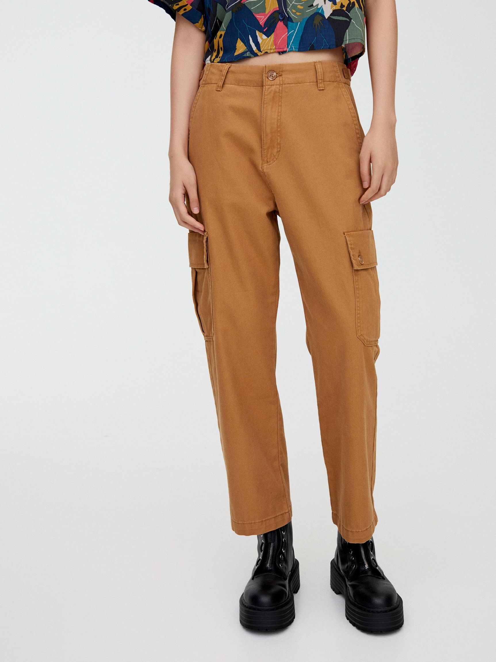 

Брюки Pull & Bear 9671/314/703-ACXI 38 Темно-бежевые