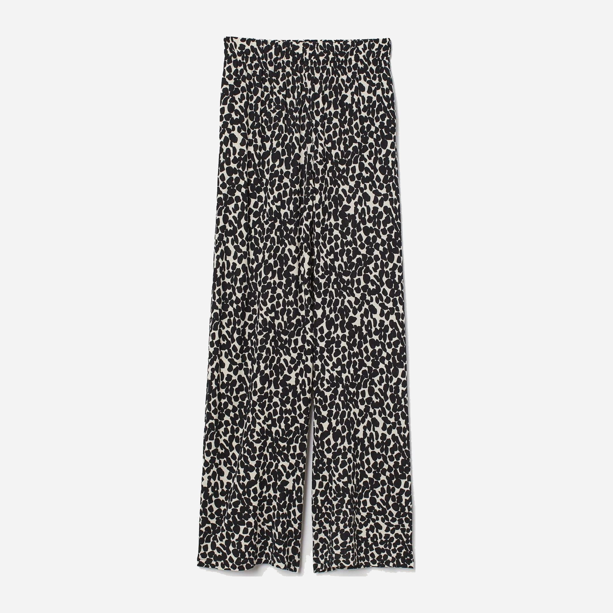 

Брюки H&M 8772781-ACMR M Черные с молочным