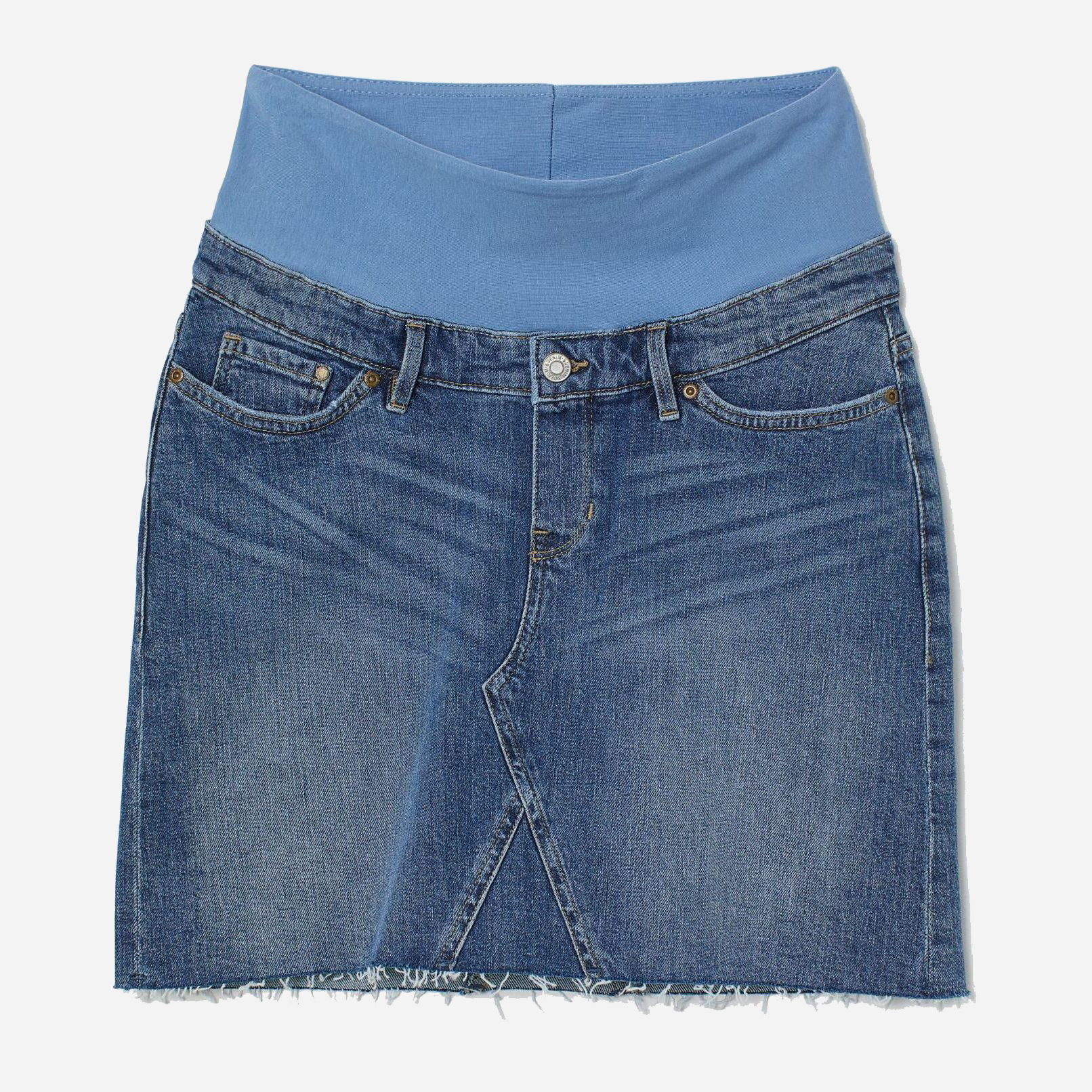 

Юбка джинсовая для беременных H&M 7473319-AAVW 32 Синяя с голубым