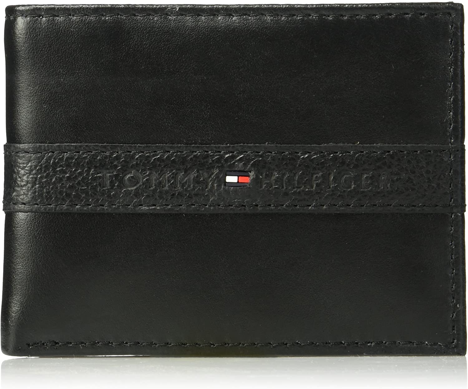 

Кошелек кожаный Tommy Hilfiger бумажник портмоне art317515 (Черный)