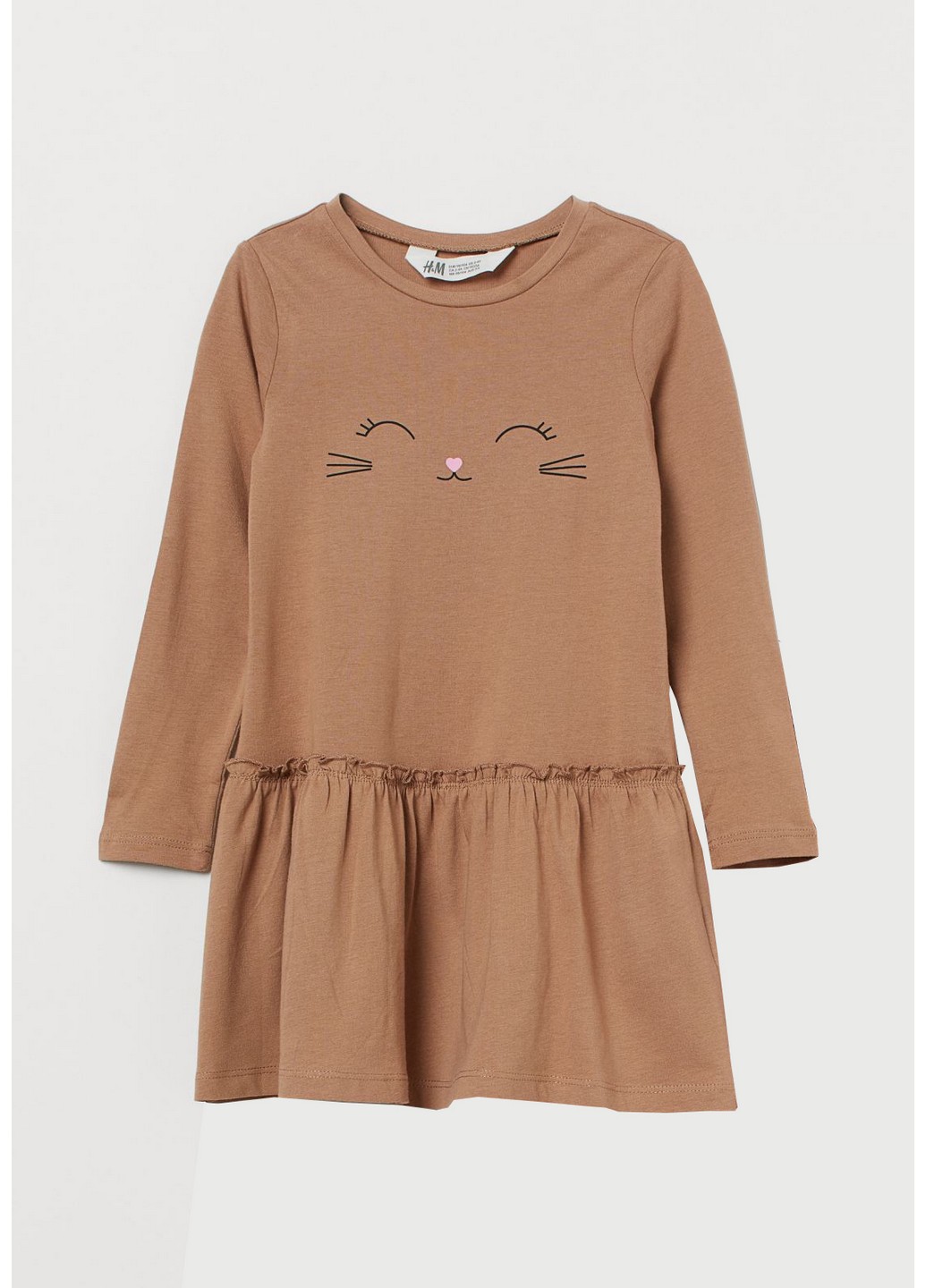 

Платье H&M 92 Темно-бежевый 0761920_котик