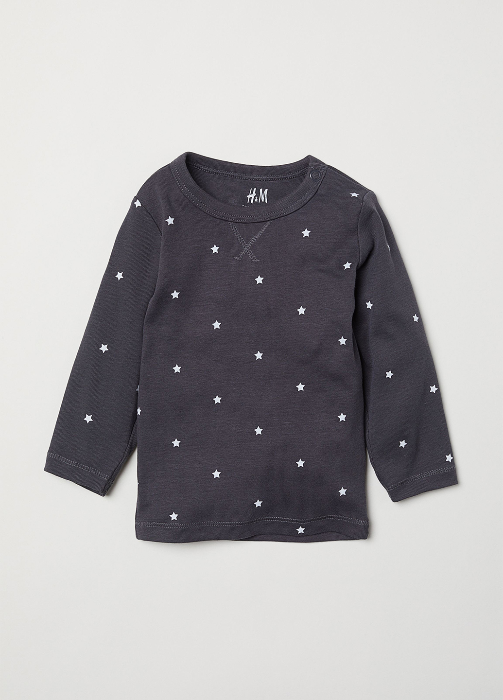 

Лонгслив H&M 56 Серый 0523607_звезды