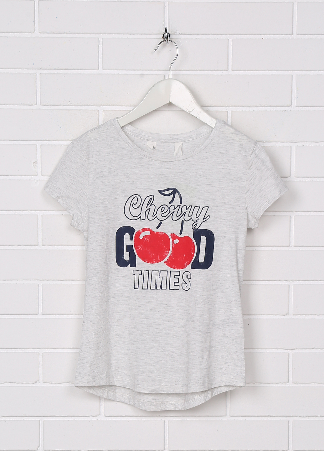 

Футболка H&M 122/128 Светло-серый 0694131_cherry