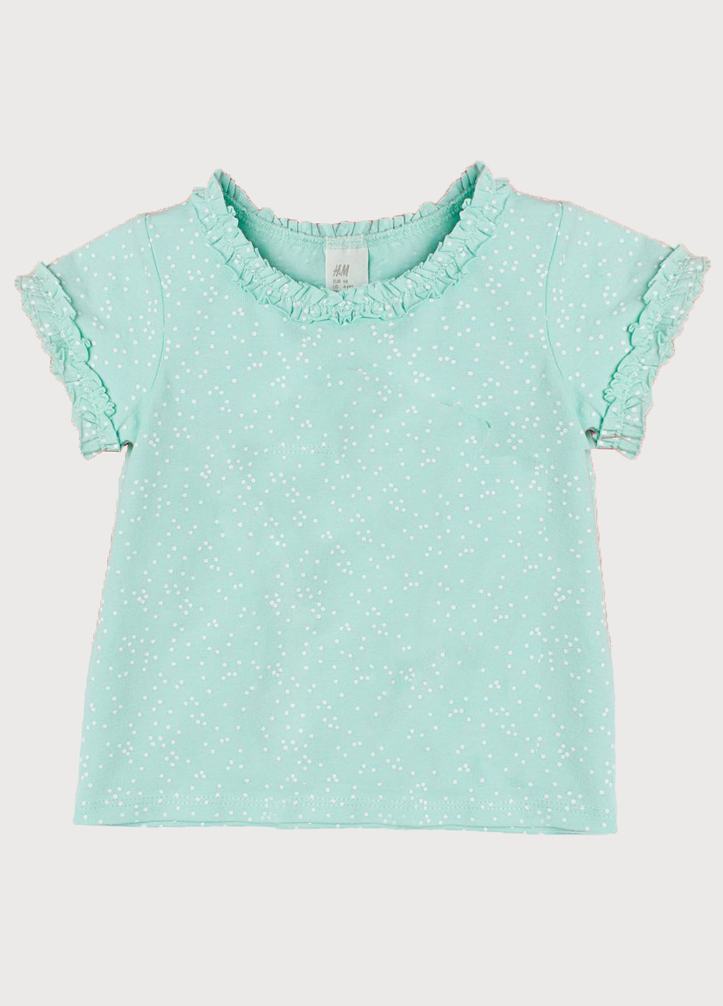 

Футболка H&M 80 Светло-зеленый 0699489_бел.точка