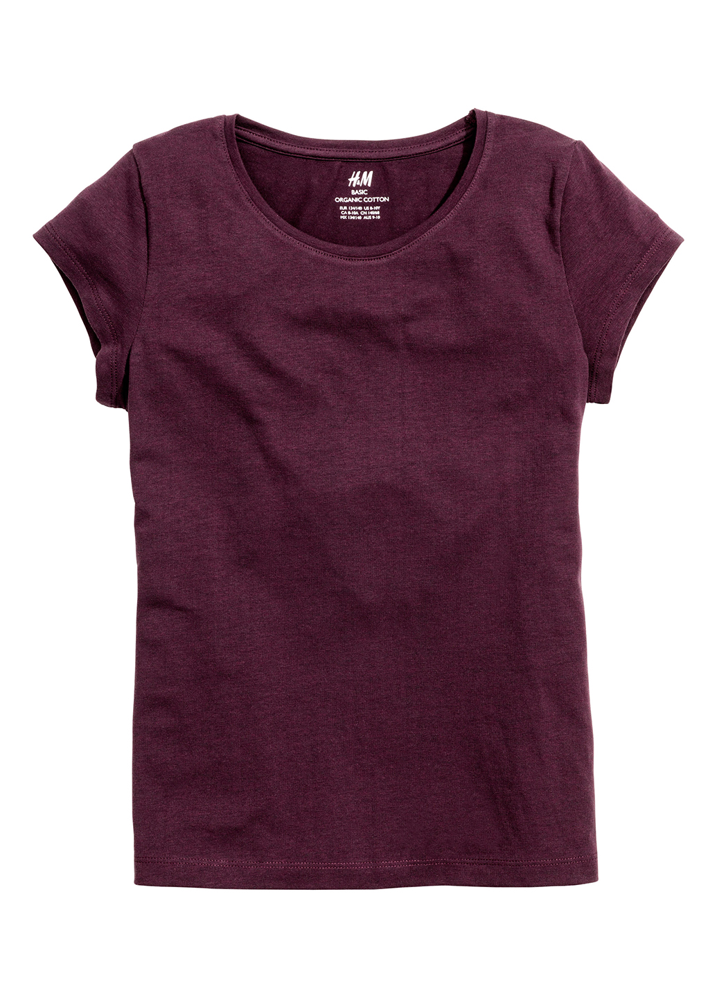 

Футболка H&M 134/140 Бордовый 0225784_бордо_02