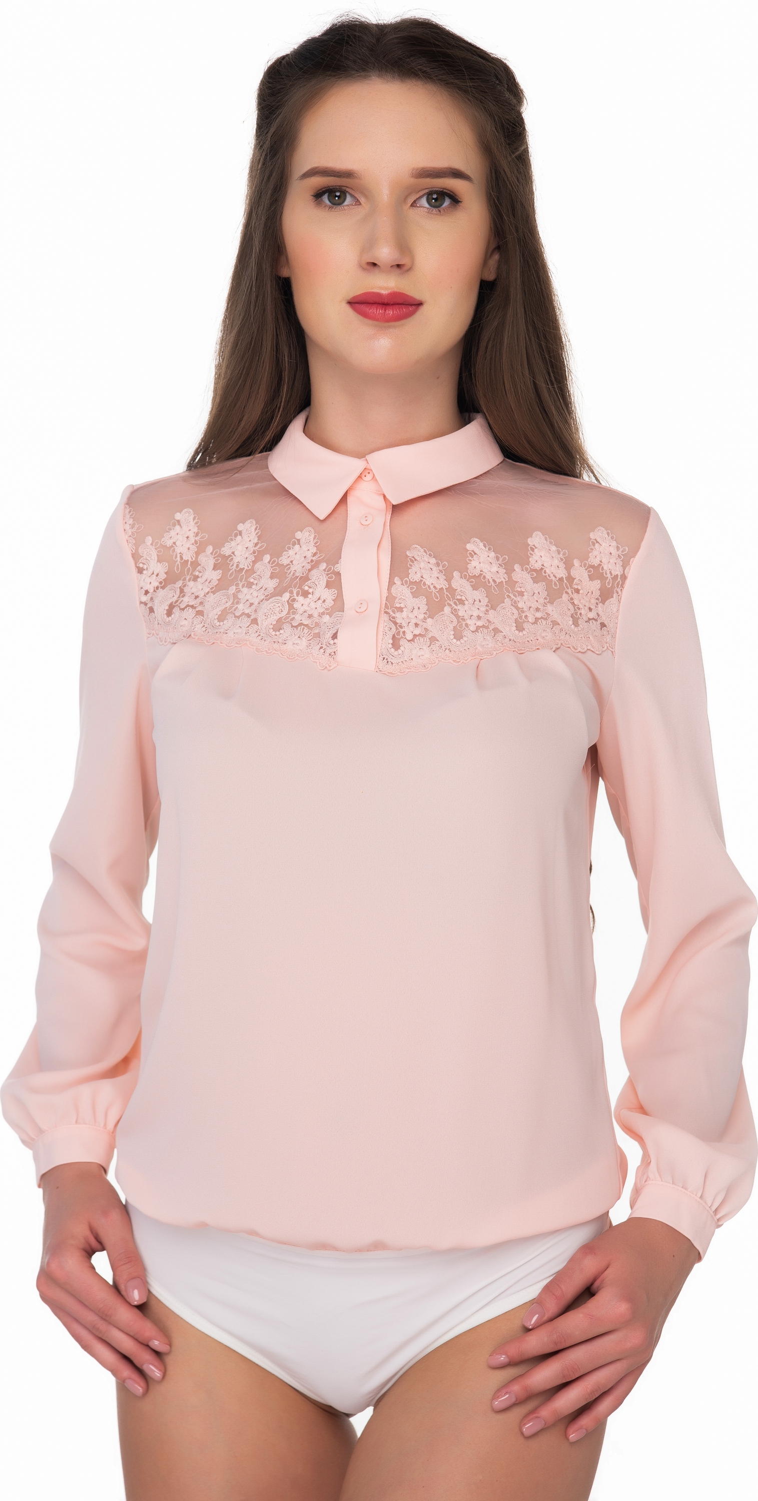 

Боди-блузка AREFEVA C5272  (48) Beige Pink Ivory, Боди-блузка AREFEVA C5272 L (48) Beige Pink Ivory