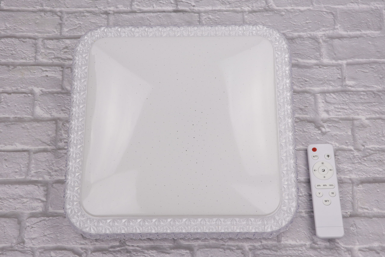 

Светильник потолочный LED с пультом W71139B/350-sq Белый 5х35х35 см.