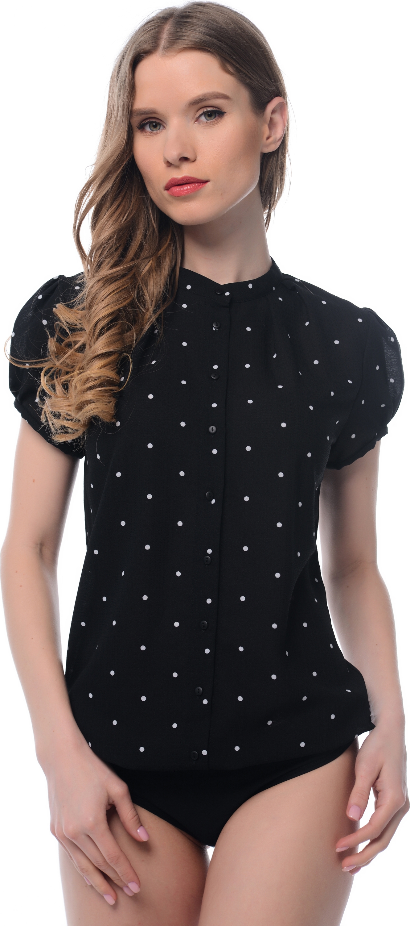 

Боди-блузка AREFEVA C5271  (44) Black White, Боди-блузка AREFEVA C5271 S (44) Black White