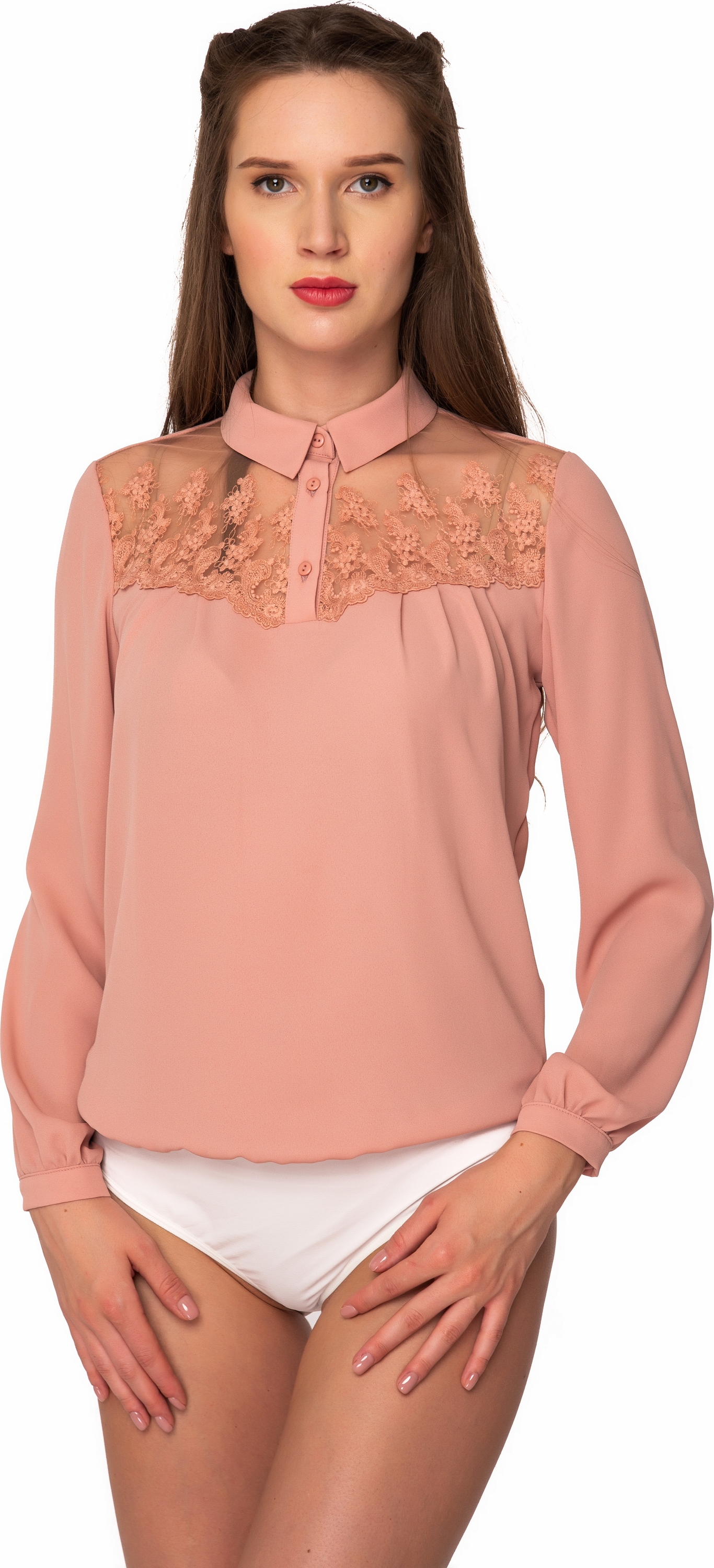 

Боди-блузка AREFEVA C5272 M (46) Powder Ivory