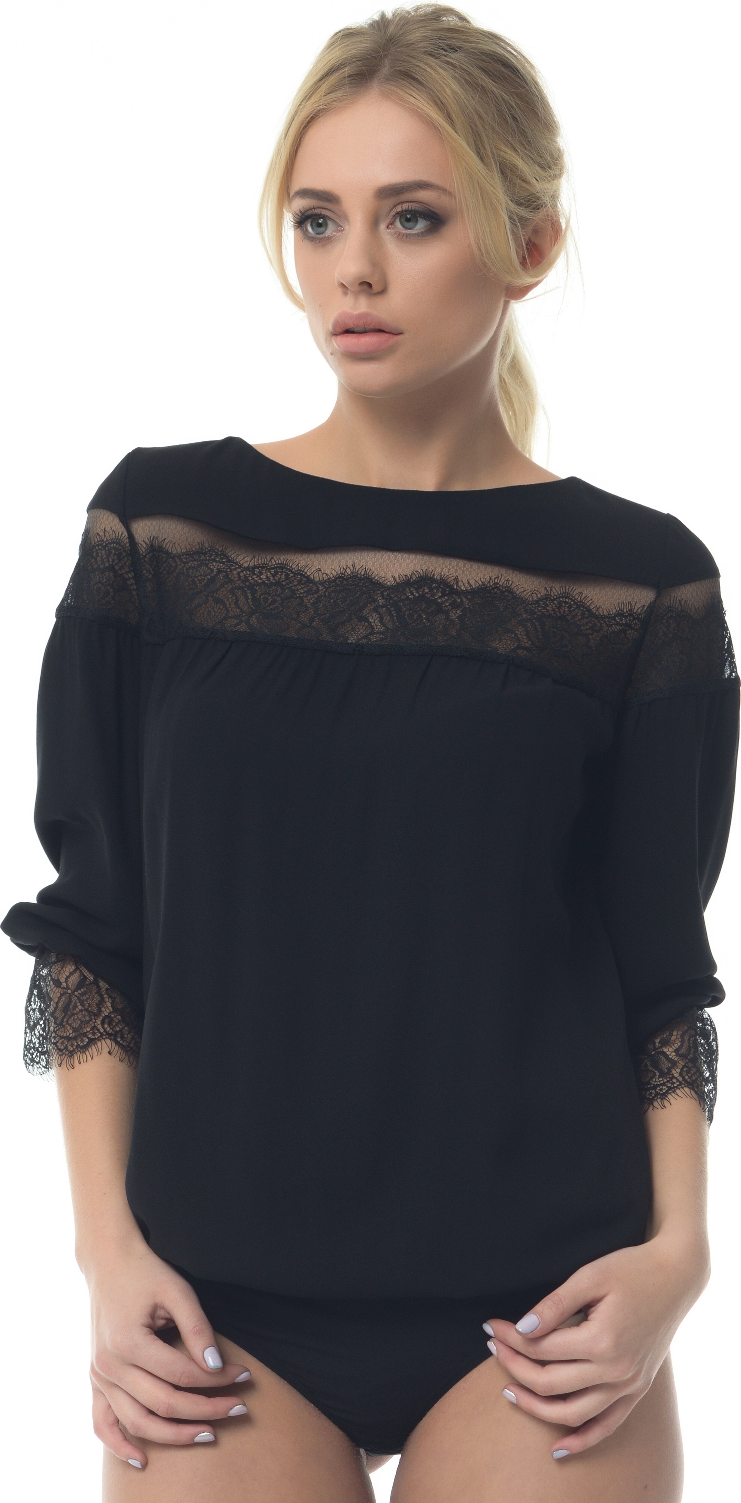 

Боди-блузка GENEVIE L5524 XL (50) Black