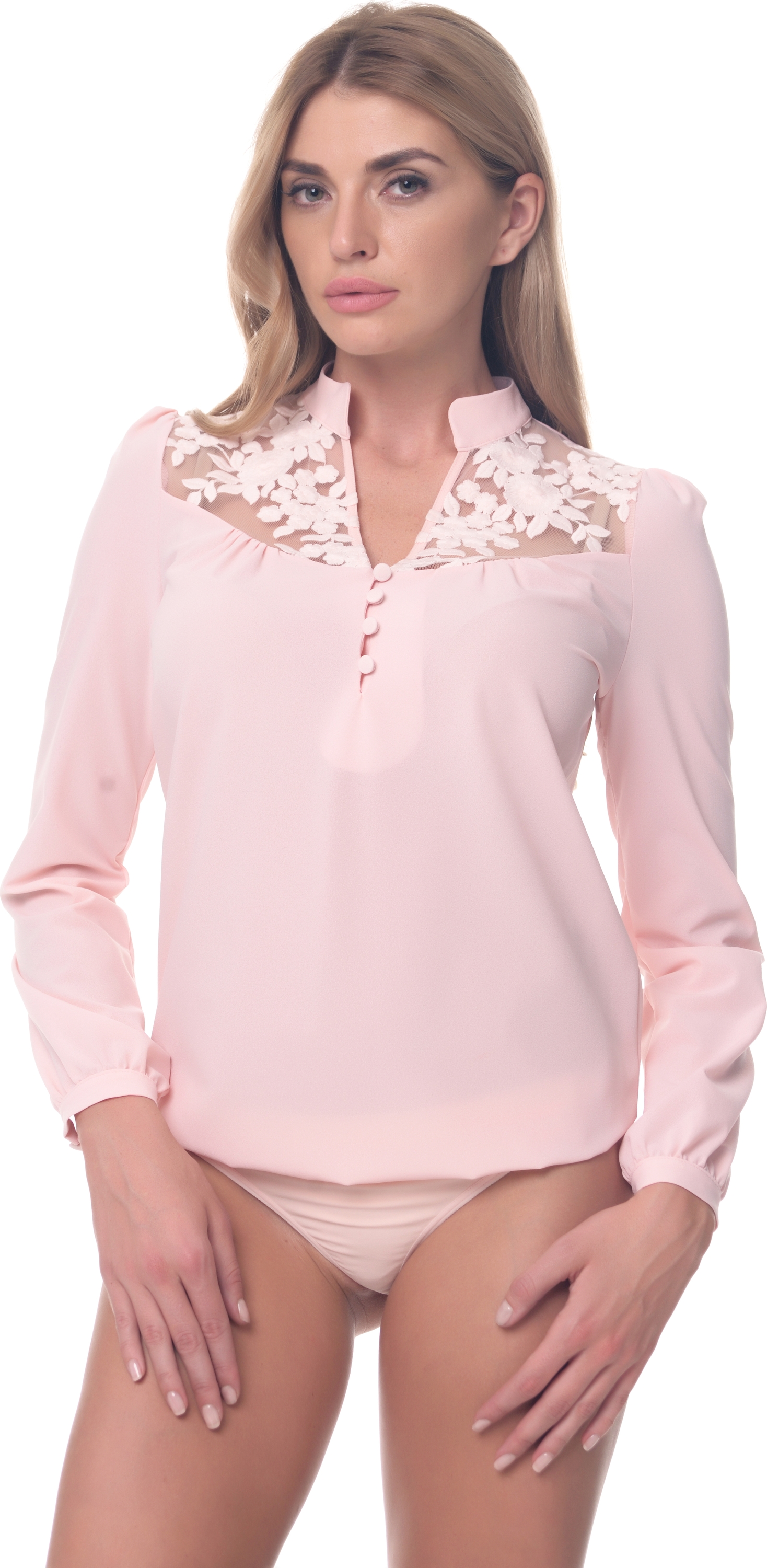 

Боди-блузка AREFEVA L5247  (44) Beige Pink, Боди-блузка AREFEVA L5247 S (44) Beige Pink