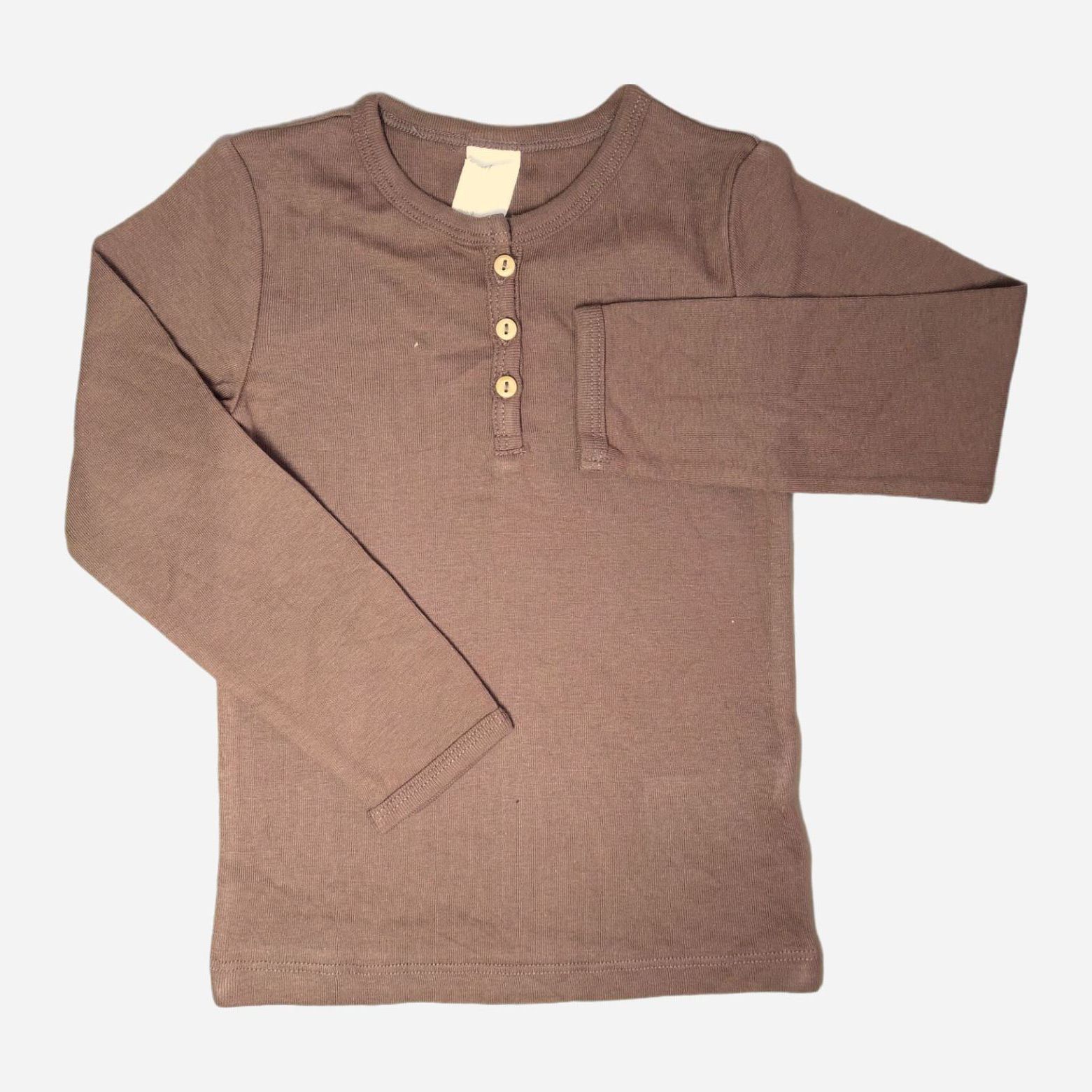 

Футболка с длинными рукавами H&M 859926 92 см Темно-коричневая