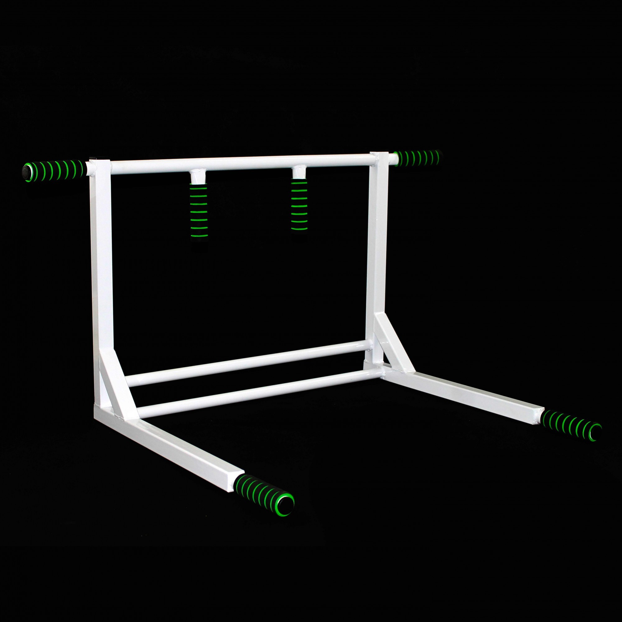 

Турник-брусья 3 в 1 настенный цельный "Атлет" белого цвета