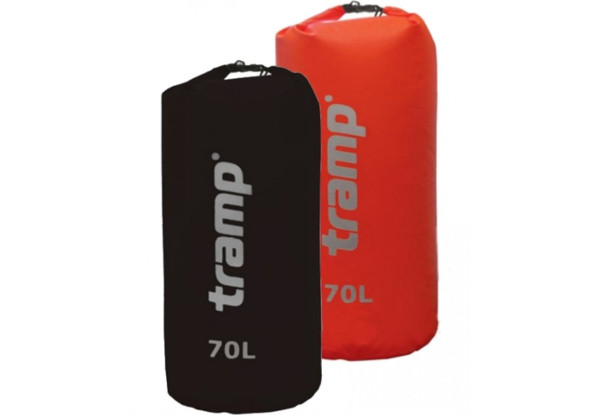 

Гермомешок Nylon Pvc 70л. черный Tramp TRA-104