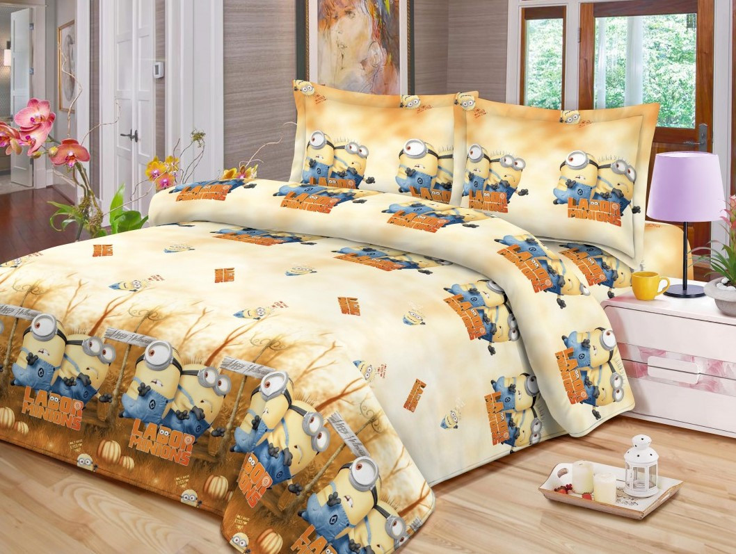 

Постельное белье двуспальное ТЕП Restline Миньйоны 2-02400-07343 180х215 см