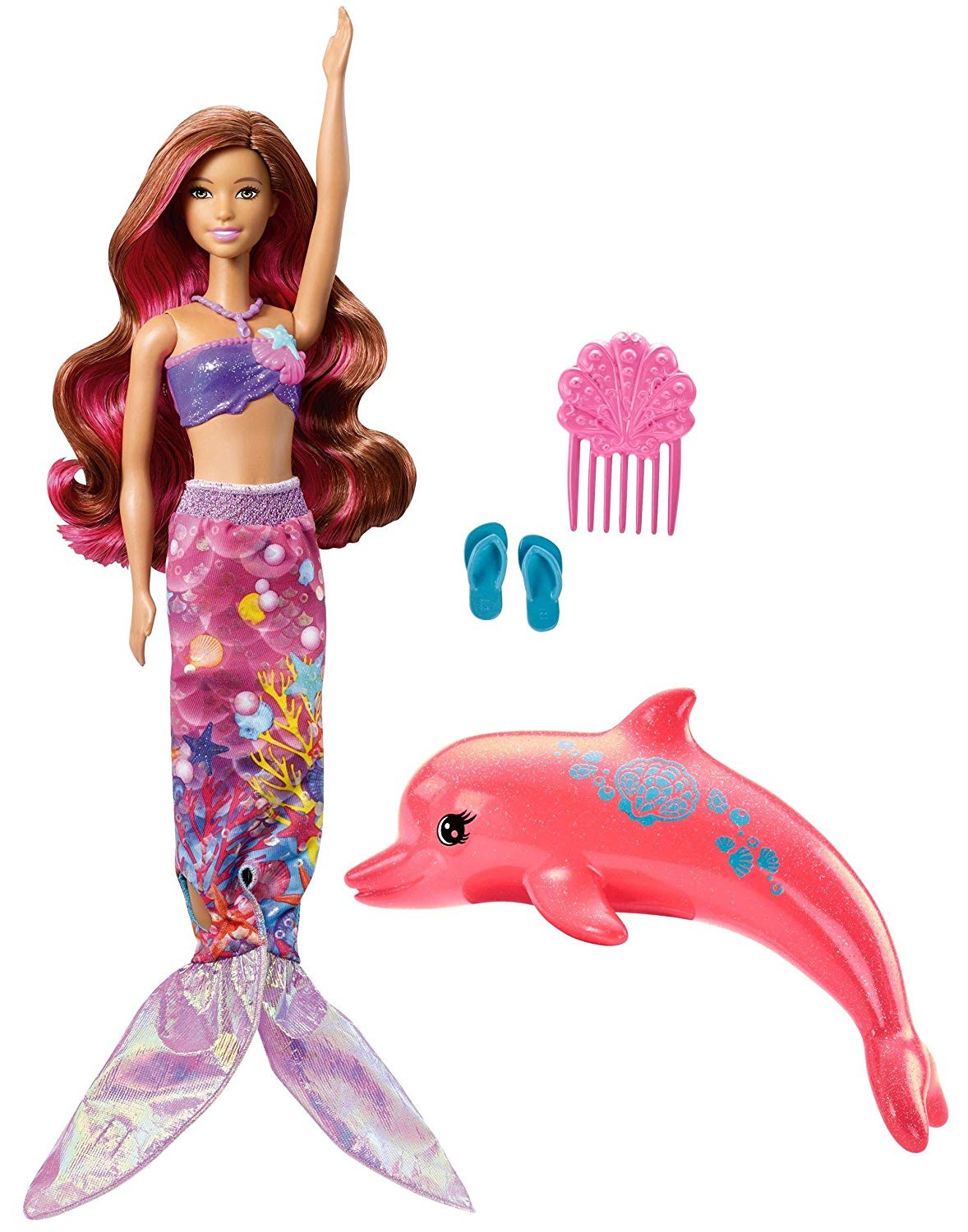 

Кукла Барби Волшебная трансформация Магия Дельфинов (Barbie Dolphin Magic Transforming Mermaid Doll)