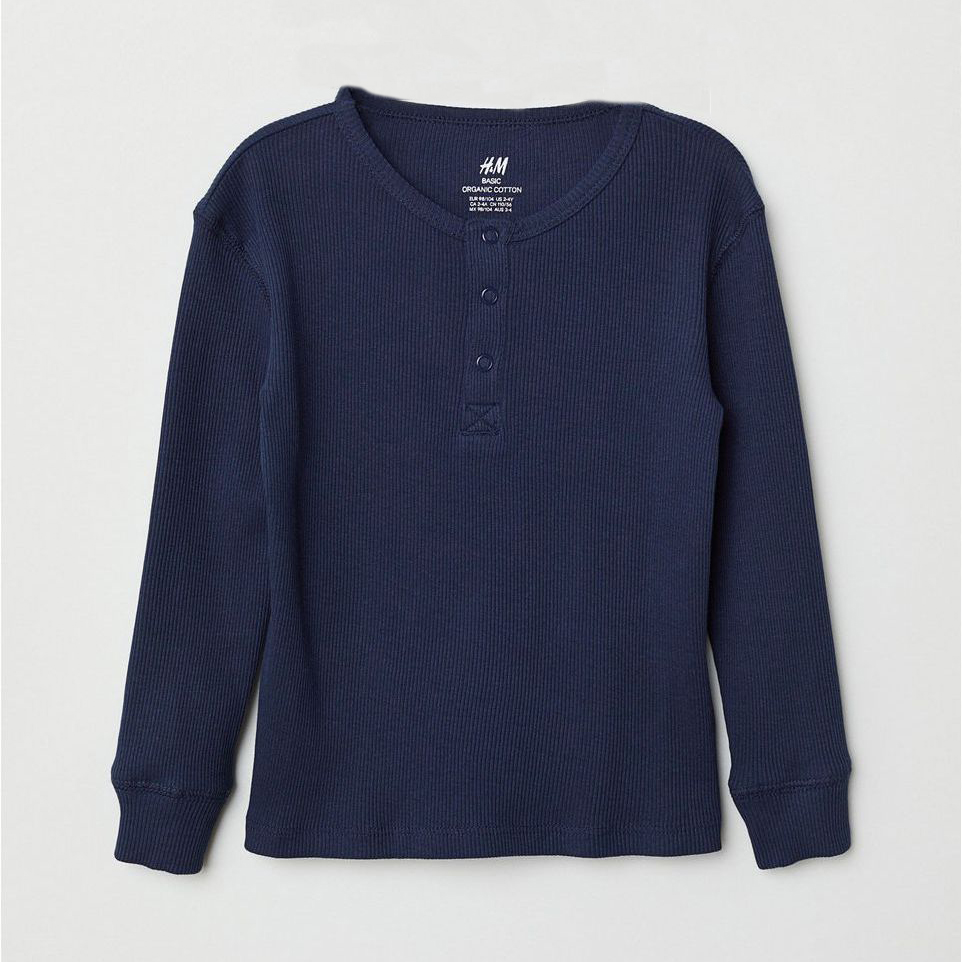

Футболка с длинными рукавами H&M 537961 134-140 см Темно-синяя