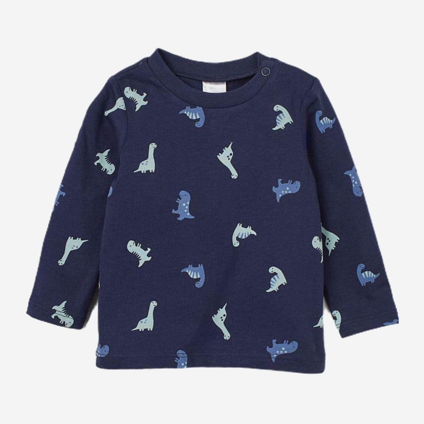 

Футболка с длинными рукавами H&M 898300 80 см Темно-синяя