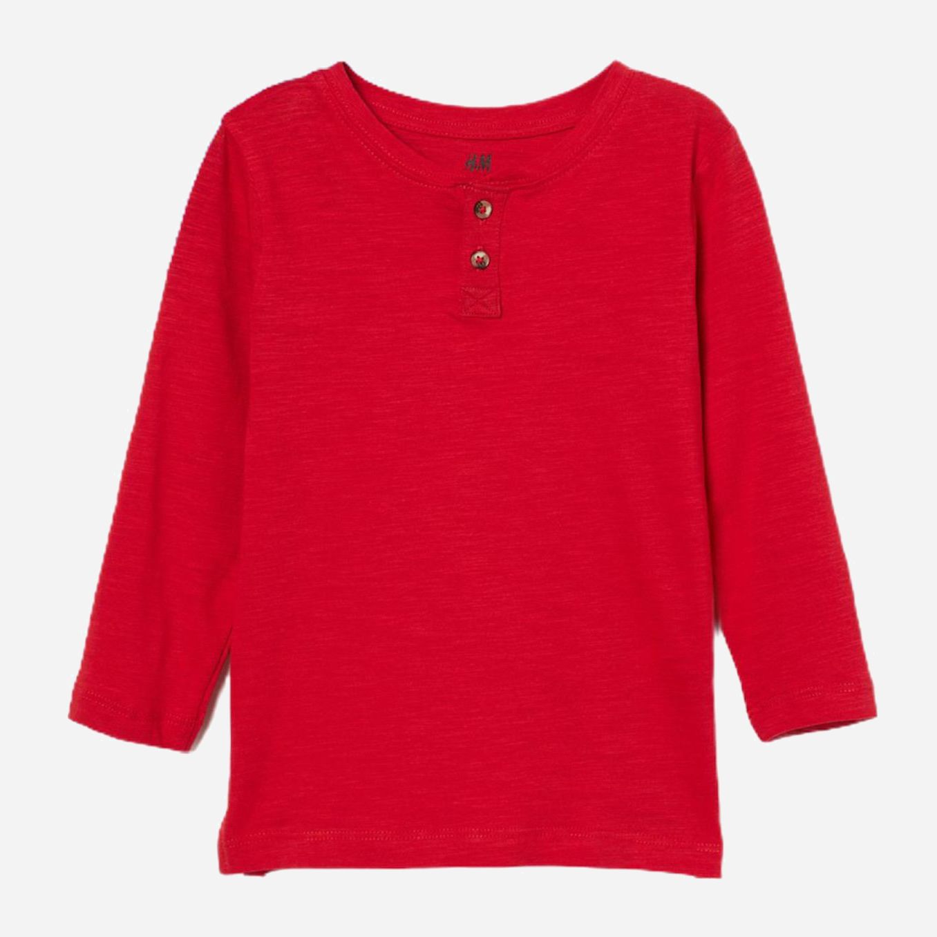 

Футболка с длинными рукавами H&M 08794132. 110-116 см Красная