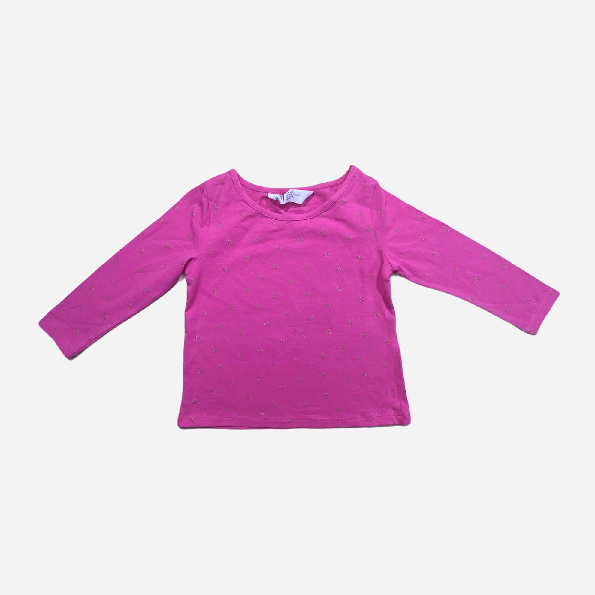 

Футболка с длинными рукавами H&M 870039 92 см Розовая