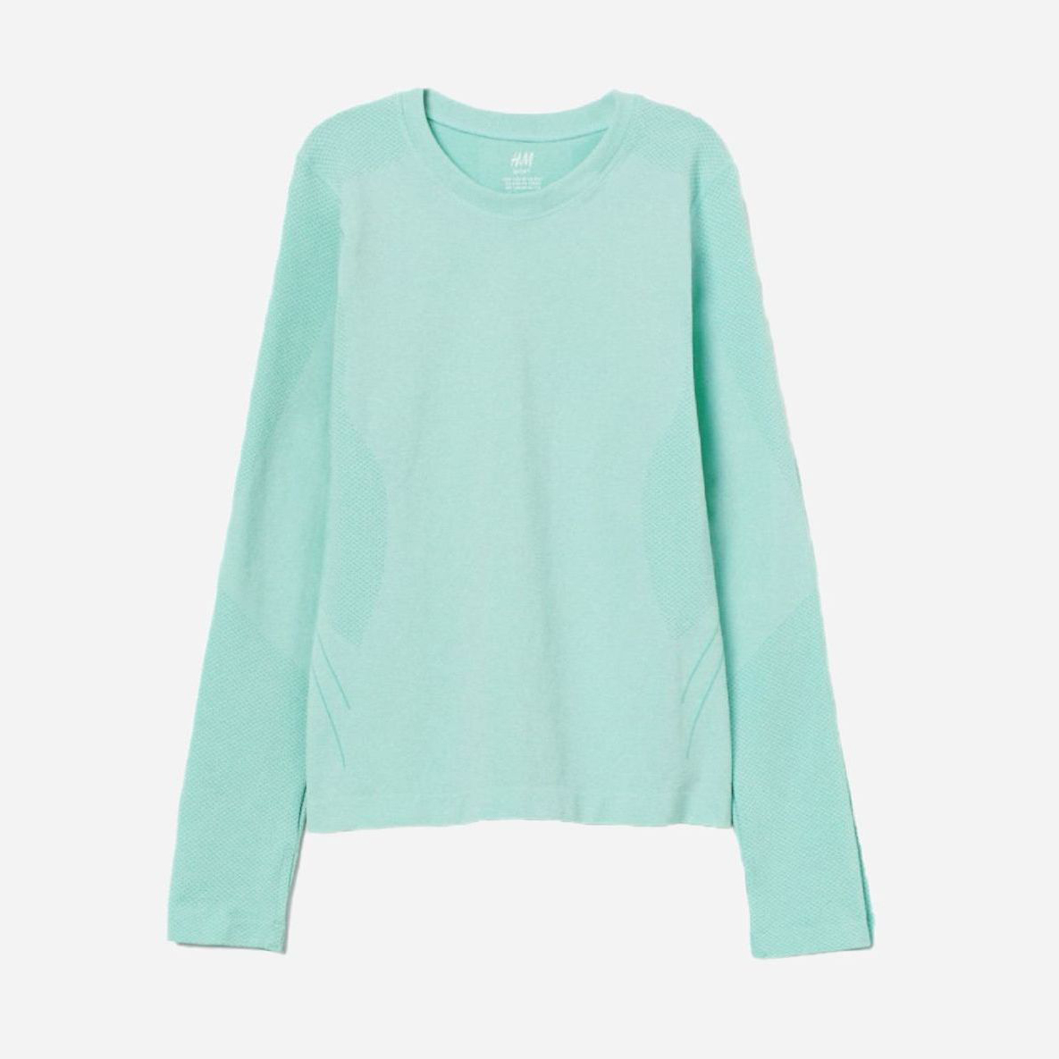 

Футболка с длинными рукавами спорт H&M 942062 134-140 см Голубая (KZ2000001093047)