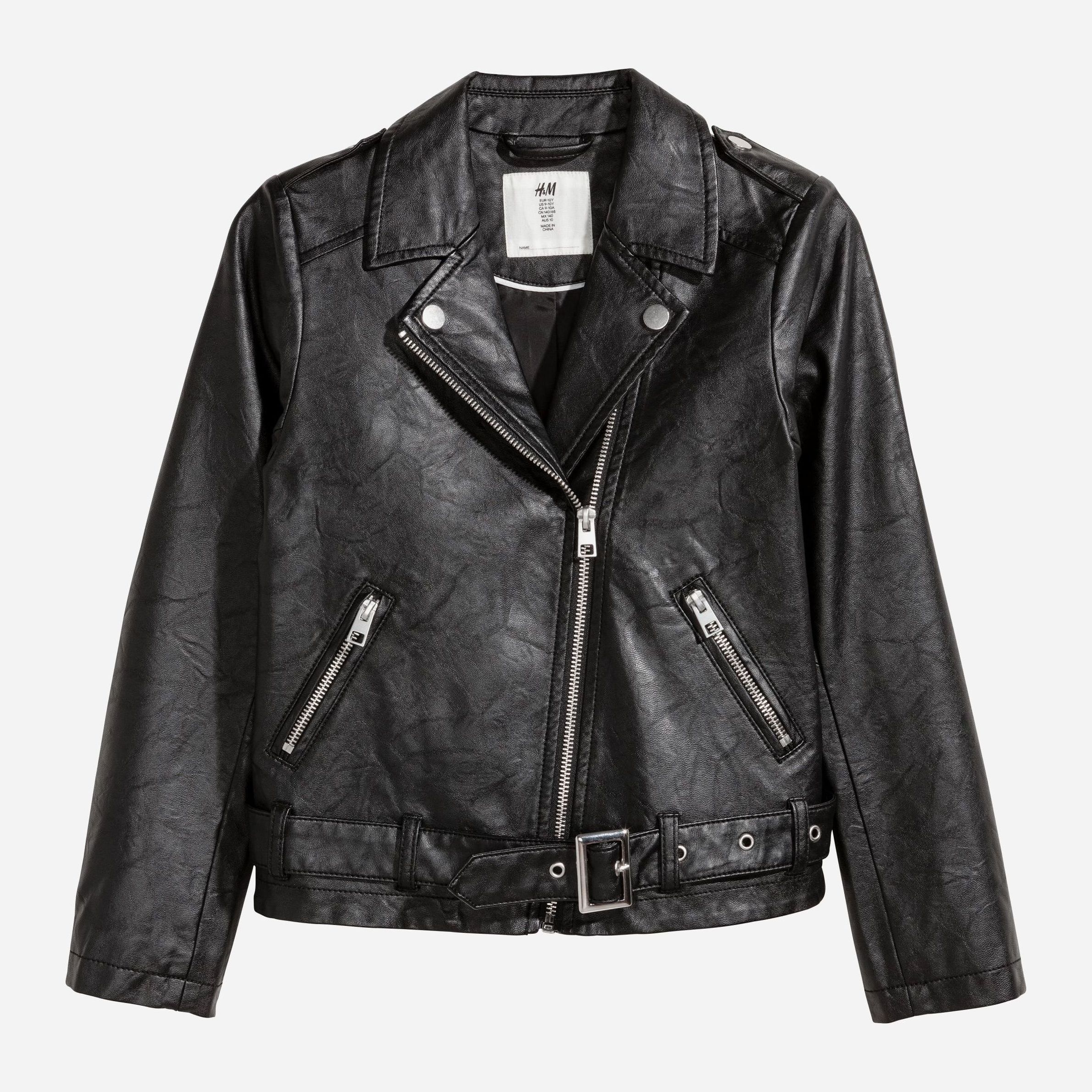 

Куртка из искусственной кожи H&M 499287 164 см Черная