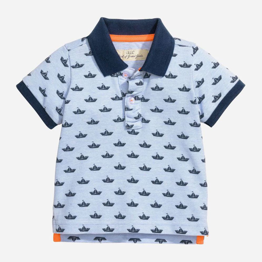 

Поло H&M 346766 68 см Голубое