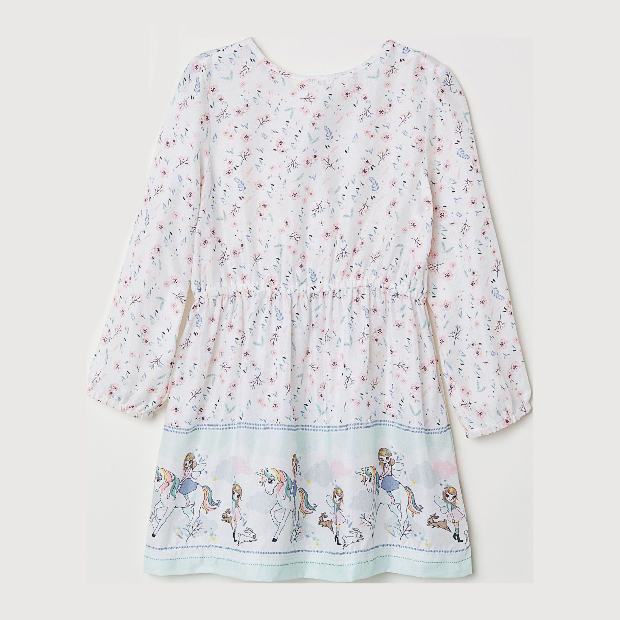 

Платье с длинными рукавами H&M 594215 98 см Белое (KZ2000001094259)