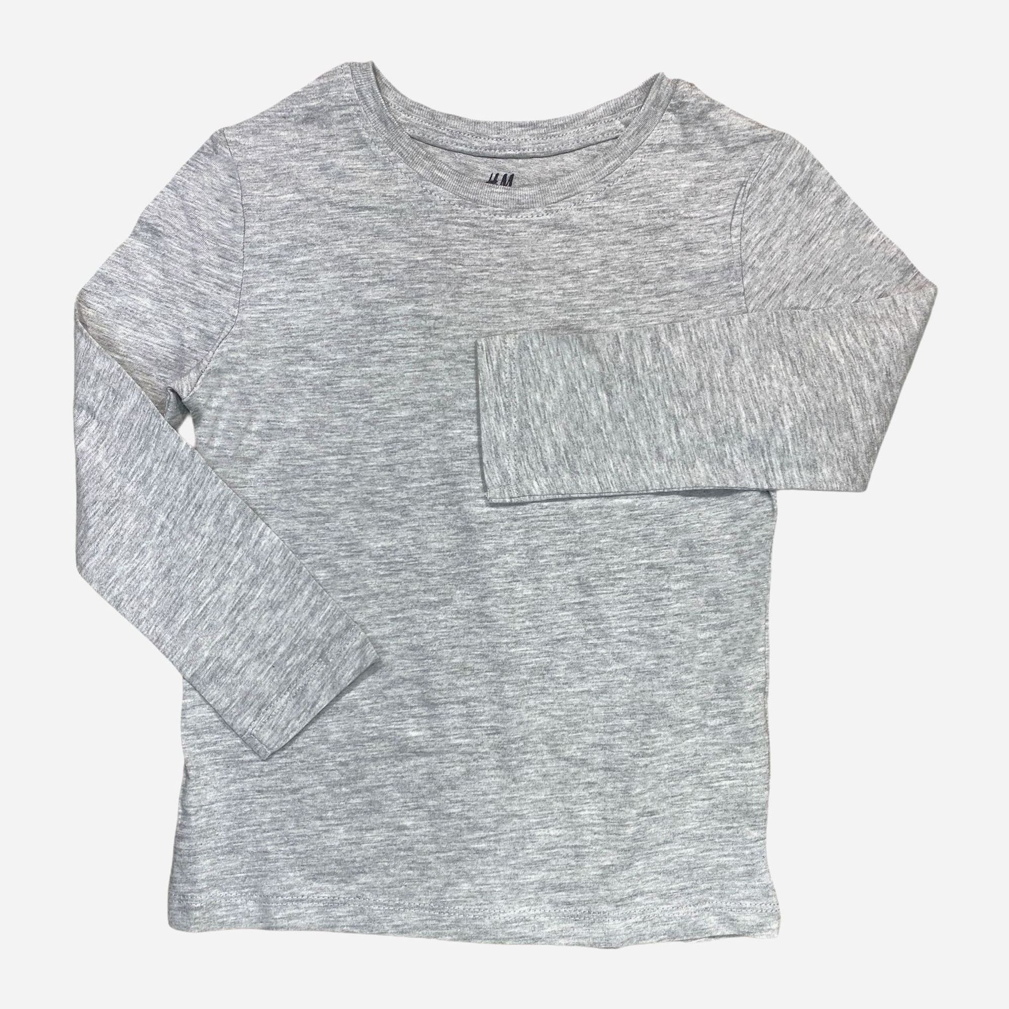 

Футболка с длинными рукавами H&M 199019 98-104 см Серая