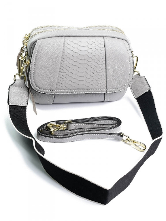 

Женская кожаная сумка Case кожаная 8148 белый Cream