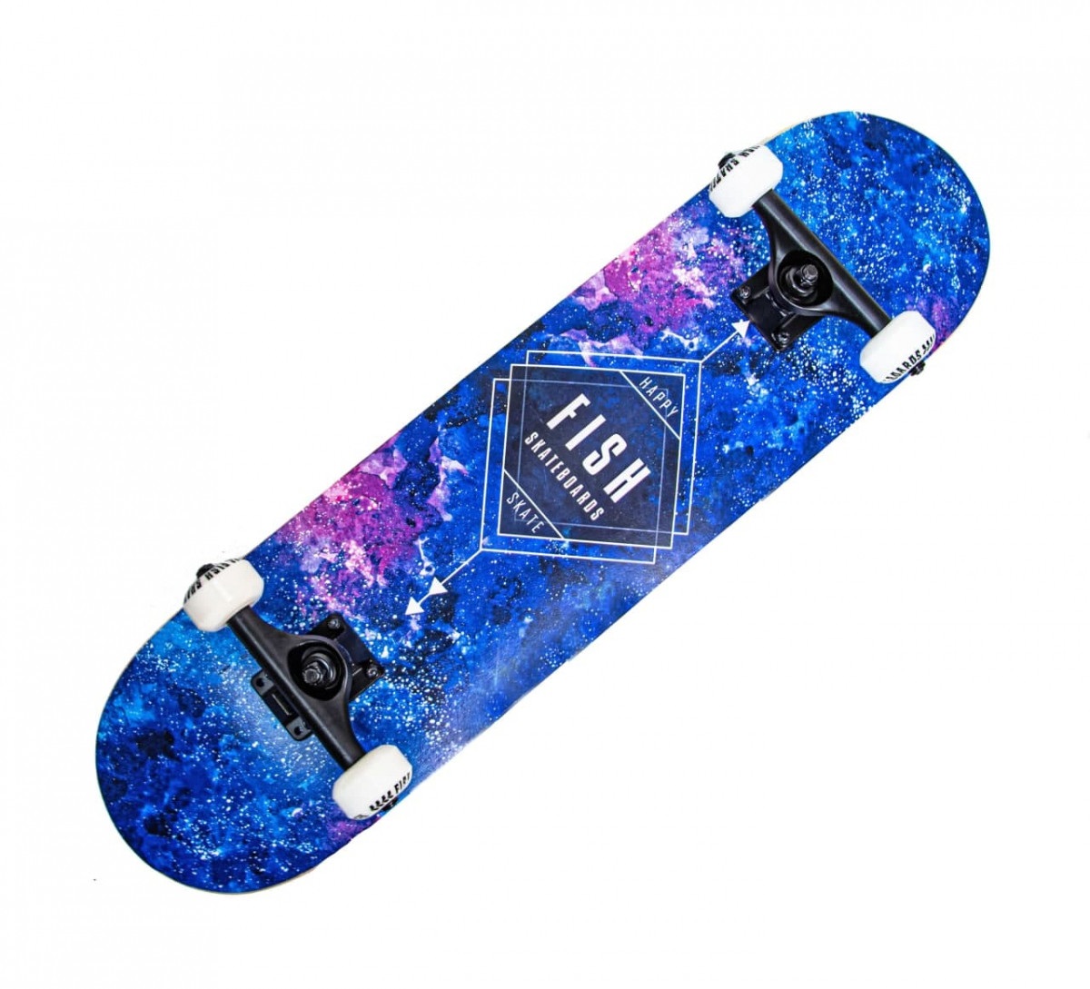 

Скейтборд Fish Skateboards деревянный с рисунком 31", "Blue Rhombus"