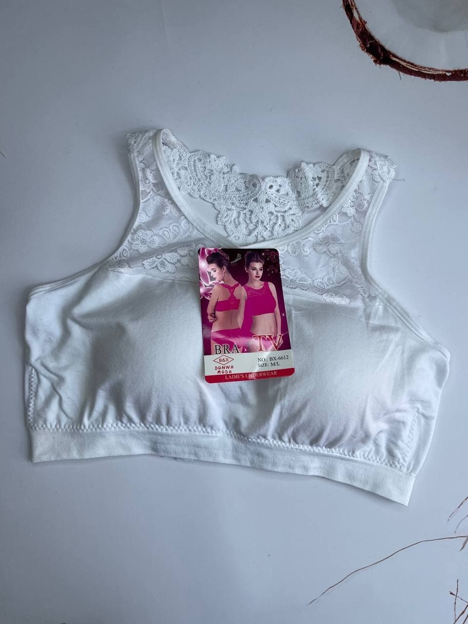 

Топ с кружевом Donna Moda размер 80В Белый