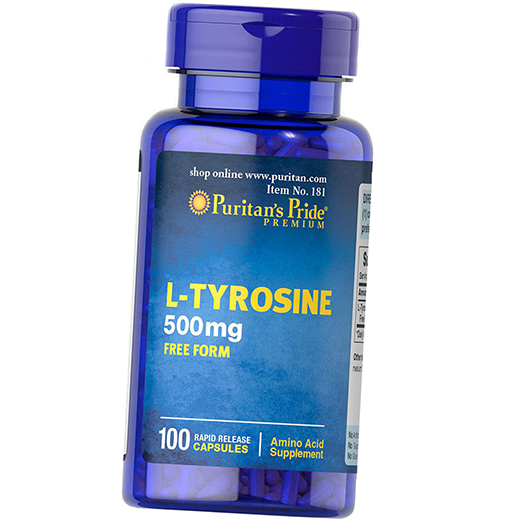 

Тирозин, L-Tyrosine 500, Puritan's Pride 100капс (27095001)