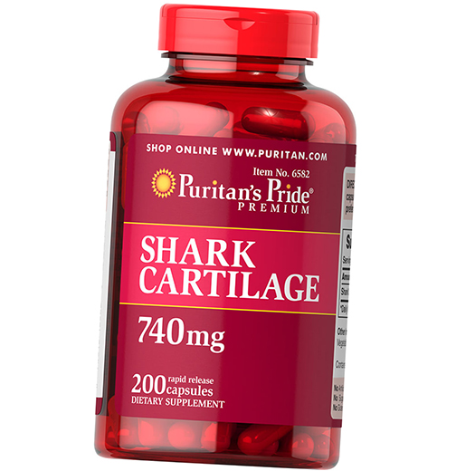 

Акулий хрящ, Shark Cartilage, Puritan's Pride 200капс (03367008)