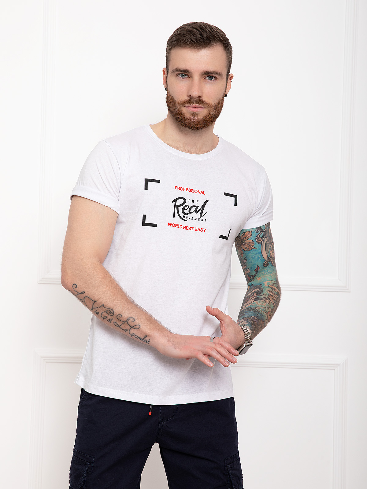 

Футболка ISSA PLUS GN4-29  Белая, Футболка ISSA PLUS GN4-29 S Белая