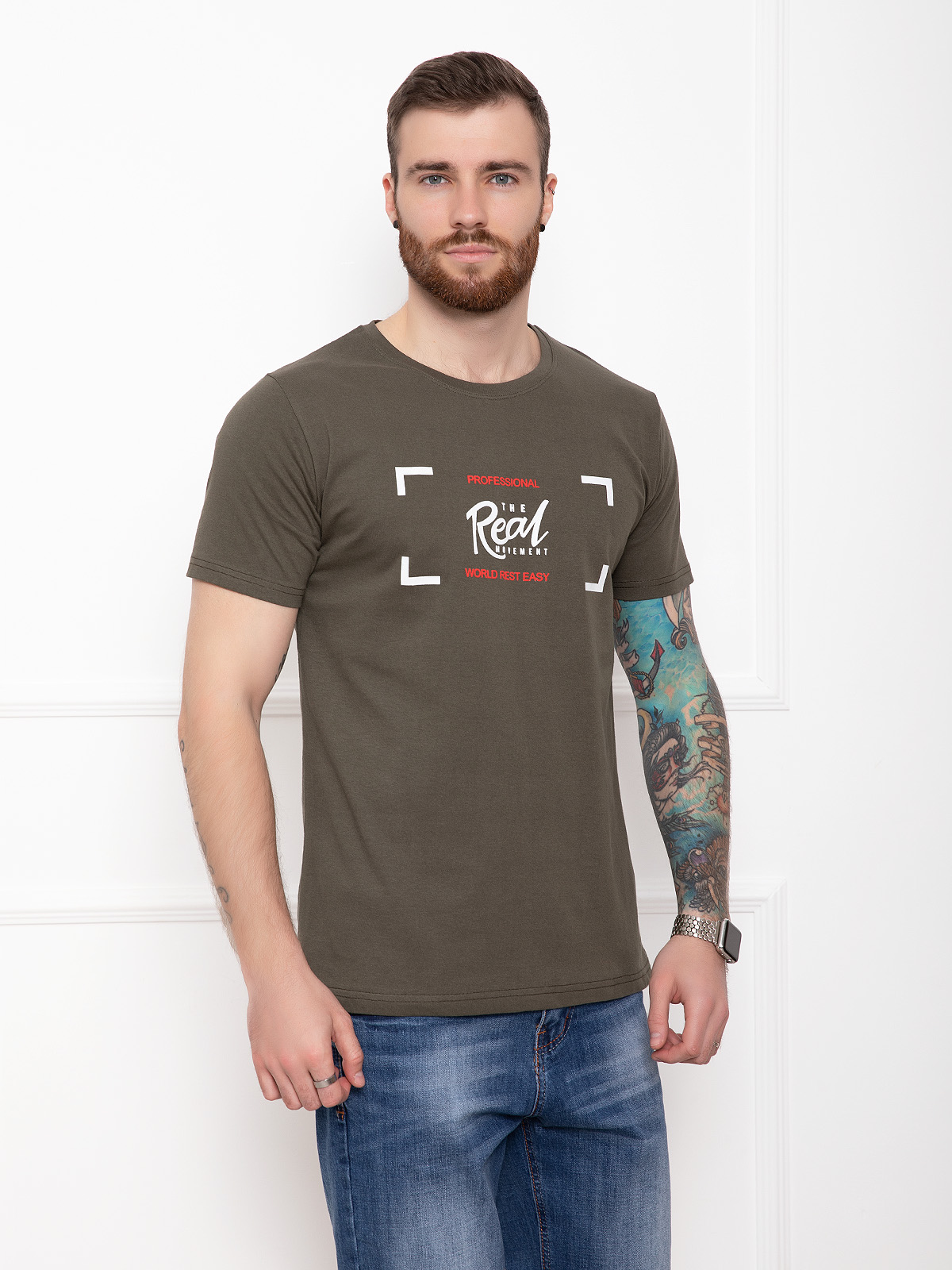 

Футболка ISSA PLUS GN4-29 S Хаки