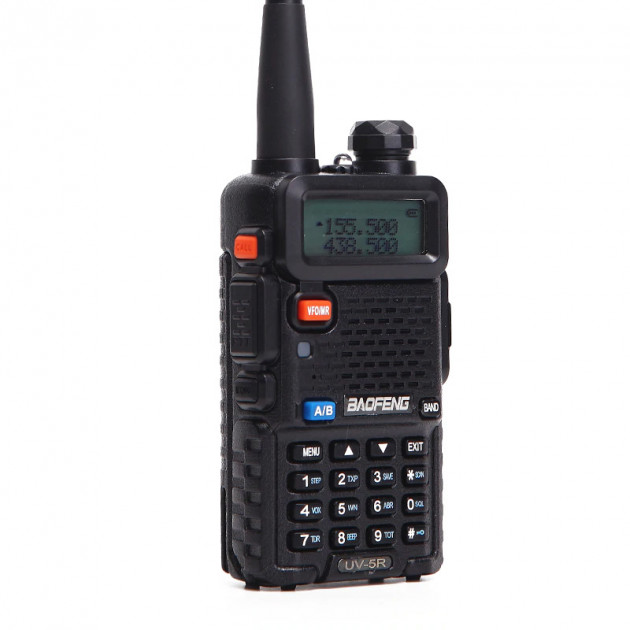 

Рация Baofeng UV-5R Black, 5 Ватт, батарея 1800 мАч + Гарнитура