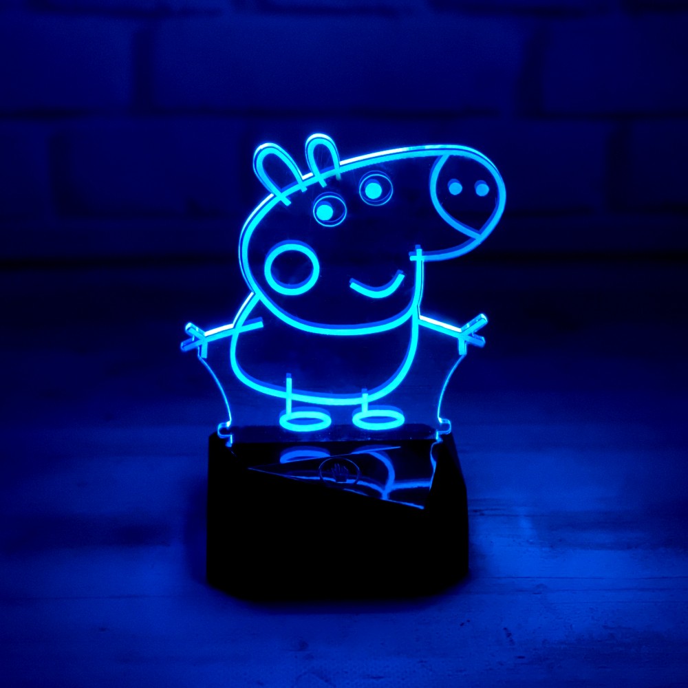 

3D светильник с пультом и аккумулятором 3D Lamp Свинка Пеппа (LР-33901)