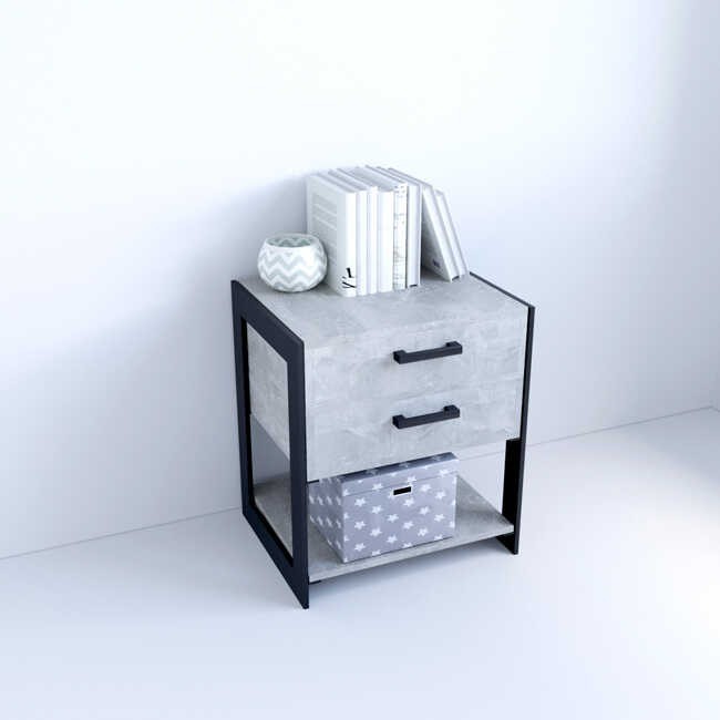 

Тумба с ящиками Metal&Wood Т-500-2 в стиле Лофт