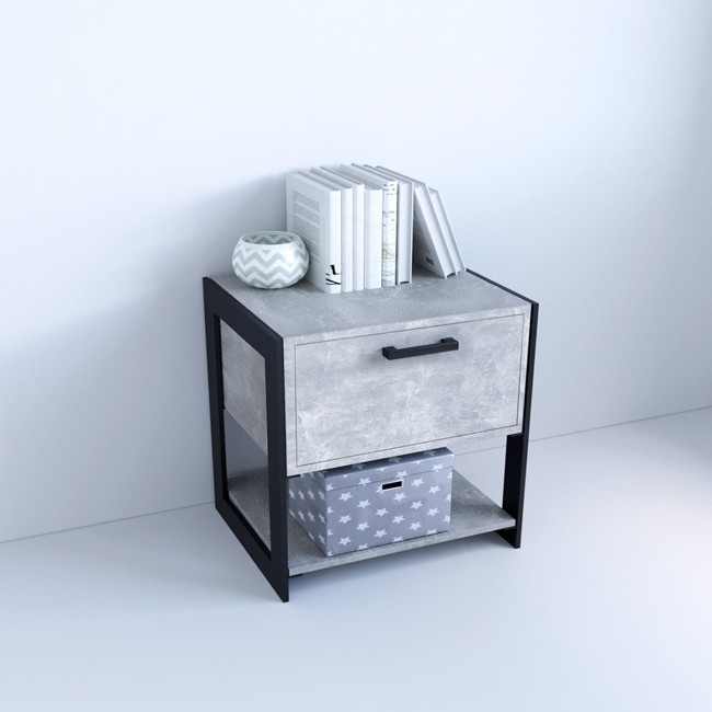 

Тумба напольная с ящиком Metal & Wood Т-700-1 в стиле Лофт